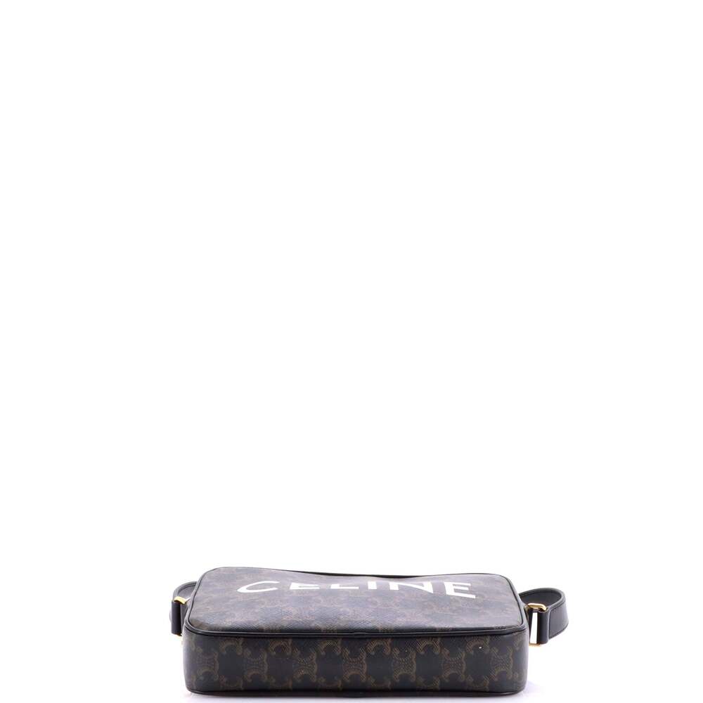 Celine Logo Messenger Bag Triomphe #253740C10B - Picture 4 of 7